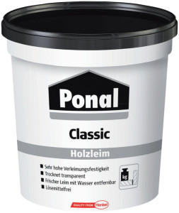 Ponal Colle à bois Classic D2, sans solvant, flacon de 760 g,