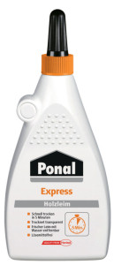 Ponal Colle à bois Express, sans solvant, tube de 225 g