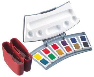 Pelikan Boîte de couleurs aquarelles d'études 725 D/24,