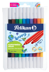 Pelikan Feutres Colorella Duo, rond, étui de 10