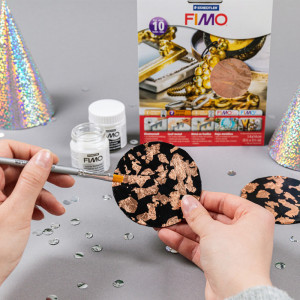 FIMO Métal en feuilles, or, 10 feuilles