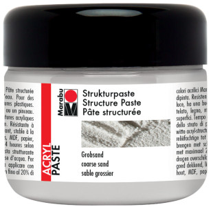 Marabu Pate structurée acrylique, 225 ml, sable grossier,