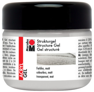 Marabu Gel structuré, 225 ml, mat incolore,