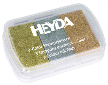 HEYDA Tampons encreurs 3 color limon/vert clair/vert foncé