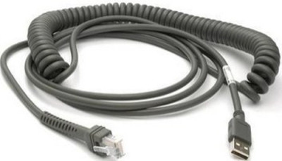 DataLogic : CAB-467 cable USB TYPE A COILED FULL sp 3.6M