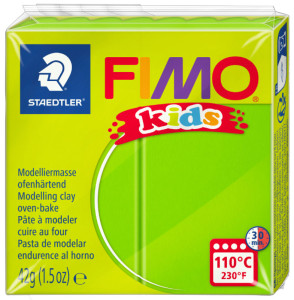 FIMO kids Pâte à modeler, à cuire au four, blanc, 42 g