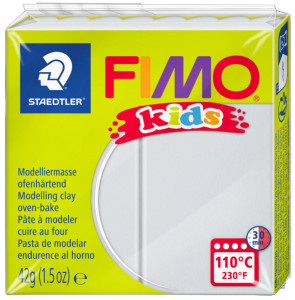 FIMO kids Pâte à modeler, à cuire au four, blanc, 42 g