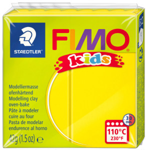 FIMO kids Pâte à modeler, à cuire au four, blanc, 42 g