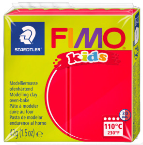 FIMO kids Pâte à modeler, à cuire au four, blanc, 42 g