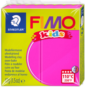 FIMO kids Pâte à modeler, à cuire au four, blanc, 42 g