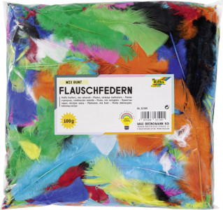 folia plume frisée, 10 g, couleurs assorties