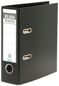ELBA classeur rado plast, format A5 haut, dos: 75 mm, rouge