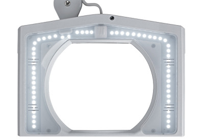 MAUL luminaie LED MAULvitrum, pince, blanc , modèle de