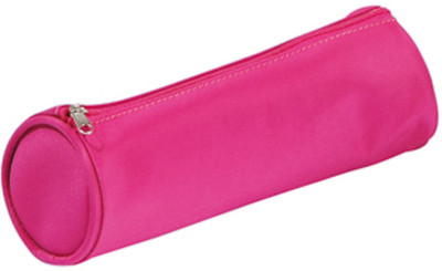 PAGNA trousse ronde tendance, en nylon, rose foncé