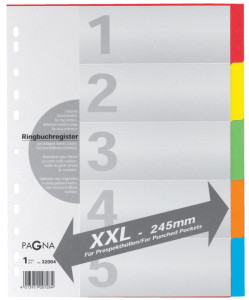 PAGNA intercalaires en carton, format A4, 12 positions,extra