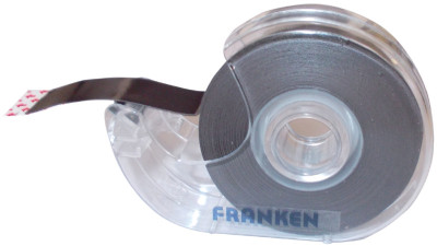 FRANKEN Ruban magnétique dans distributeur, noir, 19 mm x 8