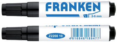 FRANKEN marqueur pour chevalet, tracé: 2-6 mm, bleu