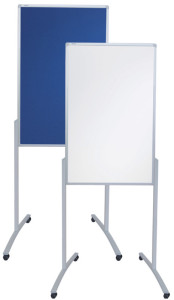 FRANKEN combinée paperboard PRO, (B) x 760 (H) 1210 mm, bleu / blanc