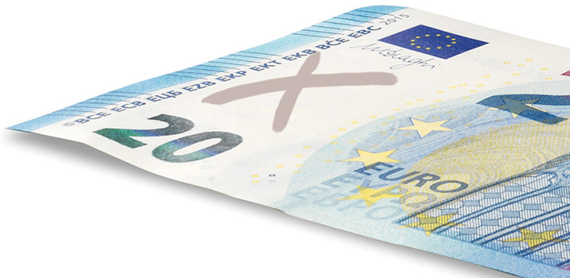Stylo faux billets euros-Stylo détecteur de faux billets-Détection
