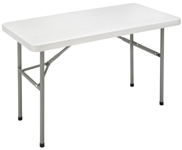 SODEMATUB Table pliante YCZ-122 en plastique, gris clair