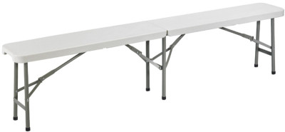 SODEMATUB Table pliante YCZ-152 en plastique, gris clair