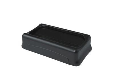 Rubbermaid Couvercle basculant Slim Jim, noir