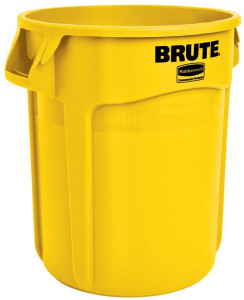 Rubbermaid Collecteur BRUTE 75,7 litres, en PP, jaune