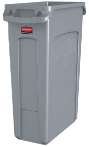 Rubbermaid Collecteur de déchets Slim Jim avec conduits