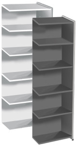 kerkmann Etagère ARTLINE, 4 tablettes, (L)800 mm, anthracite