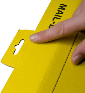 smartboxpro Carton d'expédition MAIL BOX, taille: S, jaune