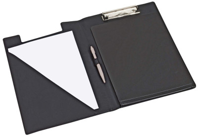 rillstab porte bloc-notes, A4, similicuir, noir, 2 pochettes