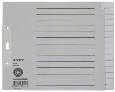 LEITZ Intercalaire en papier naturel, blanc, A4 extra-large