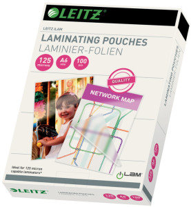 LEITZ pochette de plastification, A7, brillante, 250 mic