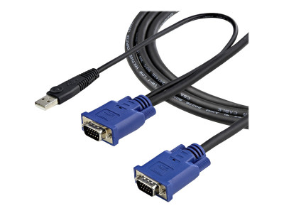 Startech : 10 FT ULTRA-THIN PC USB+VGA KVM cable