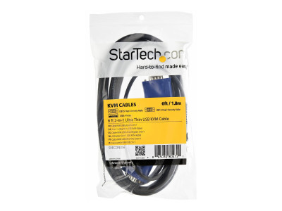 Startech : 10 FT ULTRA-THIN PC USB+VGA KVM cable