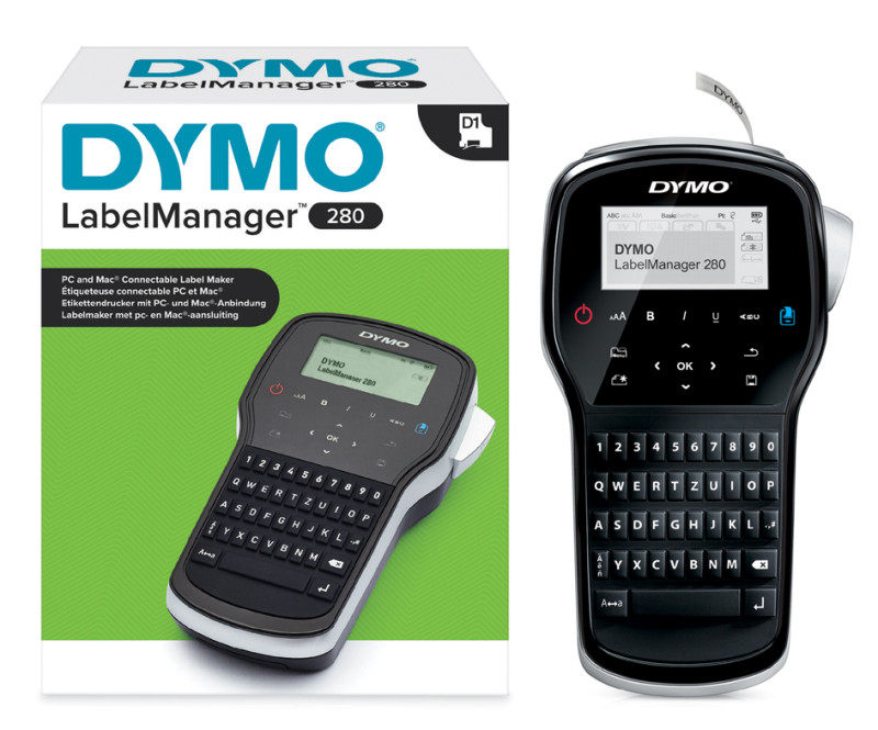 Étiqueteuse portable DYMO LabelManager 420P pour rubans D1 largeur