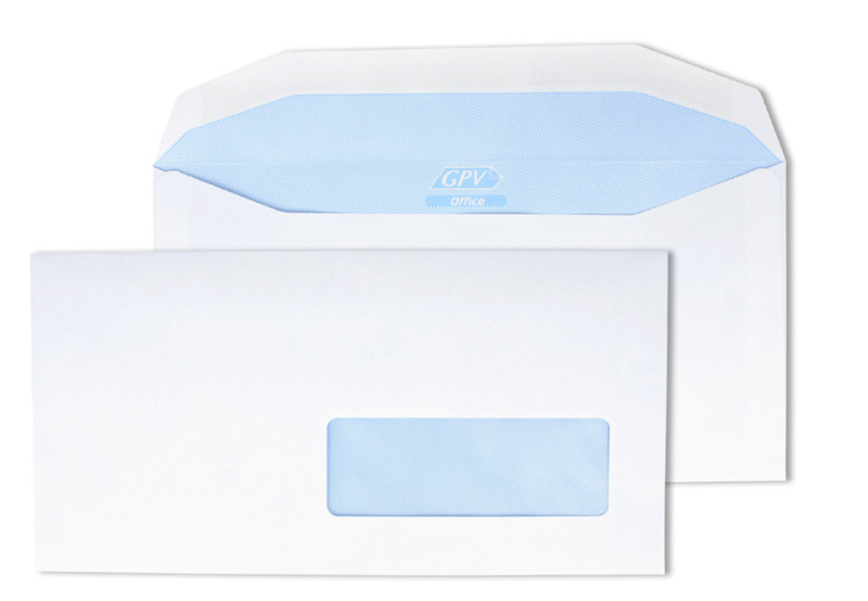 GPV Enveloppes, C5, 162 x 229 mm, blanc, avec fenêtre - Enveloppe