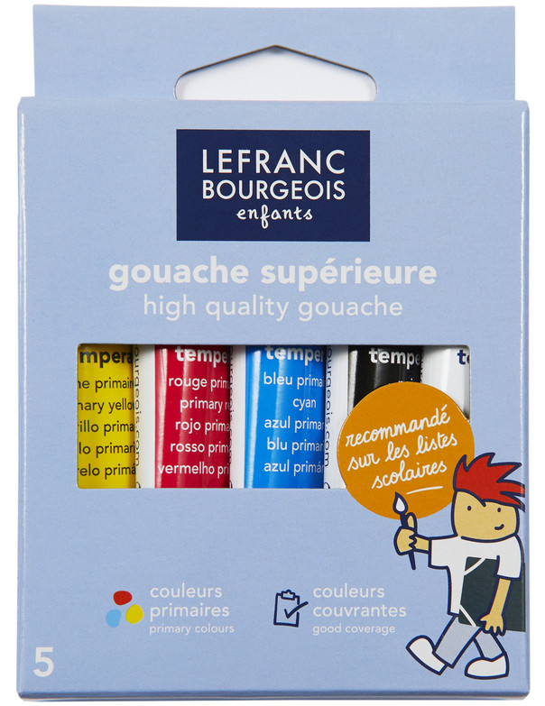 Set of Studio Gouache 5 Tubes - Lefranc Bourgeois