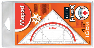 Maped équerre géométrique Geo-Flex, hypothénuse: 160 mm