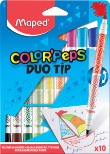 Maped Feutre double pointe COLOR'PEPS DUOtip, étui carton 10