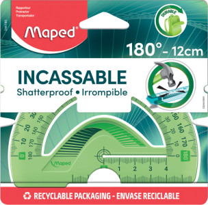 Maped rapporteur demi-circulaire Flex 180 degrés, 120 mm