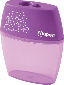 Maped double taille-crayon Shaker, couleurs assorties