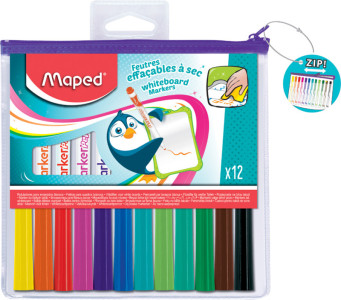 Maped Marqueur pour tableau blanc Marker'Peps, sac de 12