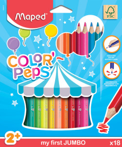 Maped mes premiers crayons de couleur triantgulaire, étui de