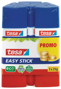 tesa bâton de colle ecoLogo Easy Stick, sans solvant, 25 g