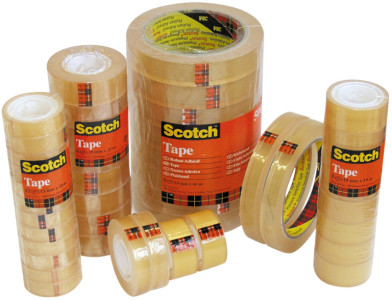 3M Scotch Ruban adhésif 508, transparent, 19 mm x 33 m