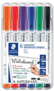 STAEDTLER Marqueurs pour tableau blanc Lumocolor, kit de 4