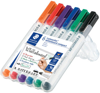 STAEDTLER Marqueurs pour tableau blanc Lumocolor, kit de 4