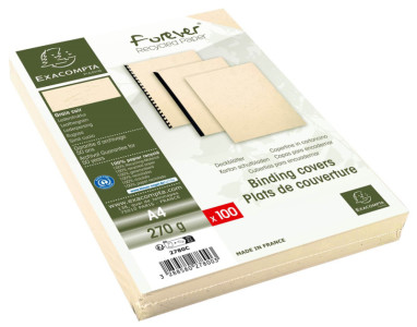 EXACOMPTA Couverture de reliure EVERCOVER, A4, blanc