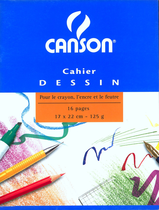 Canson Carnet de dessin Cahier A4 avec Couvertur…